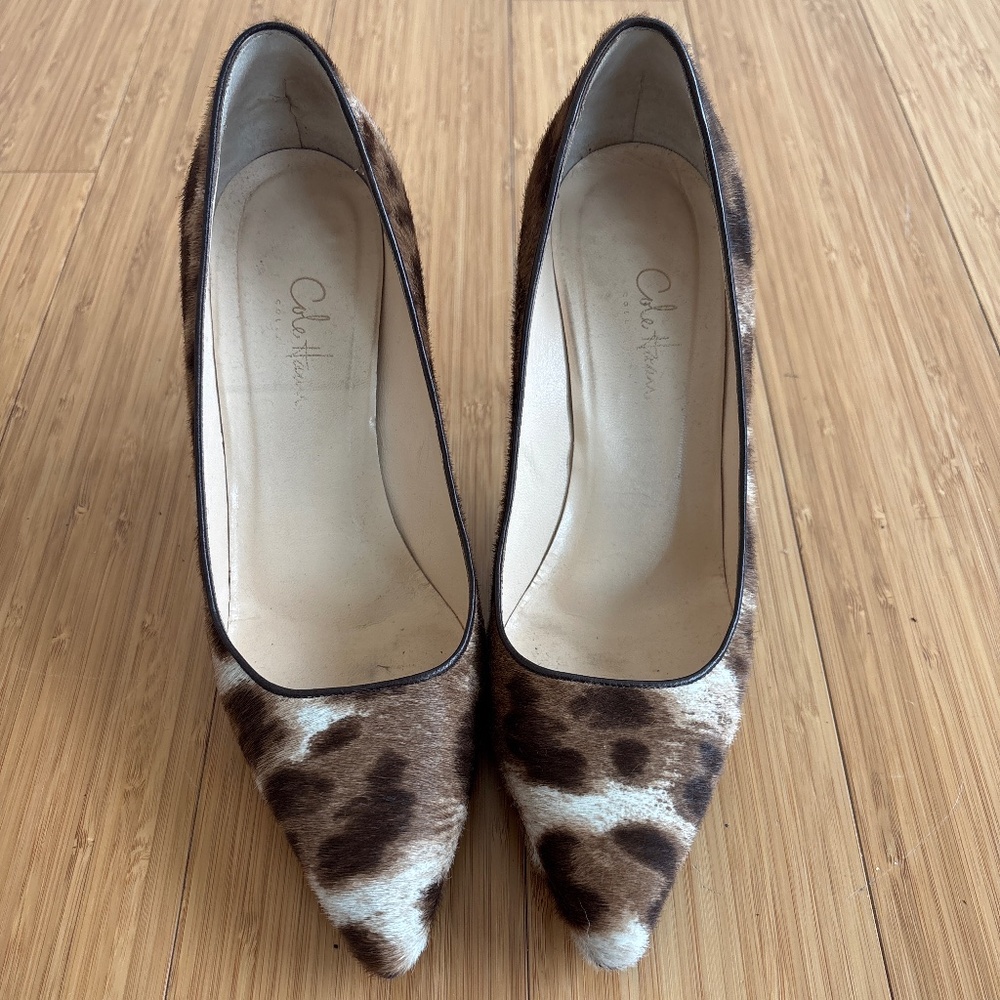 Cole Haan animal print textured shoes